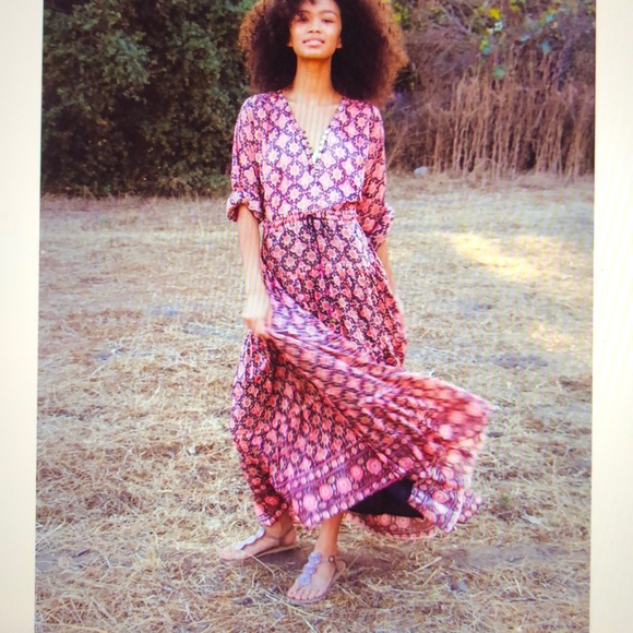 Alicia Bell Hand Block Print Maxi - Picture 3 of 7